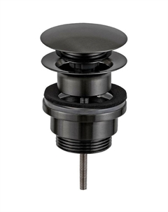 Донный клапан 905CCR114CFP click-clack Черный брашированный хром Remer