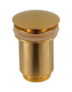 Донный клапан 904CC114BG click-clack Золото брашированное Remer