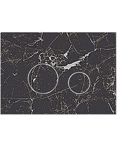 Клавиша смыва Lapis Grande V1 Orbis 350/PPK/417-00-03 Nero Greco Kk pol