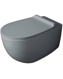 Унитаз Vignoni VI18 cemento matt подвесной Серый матовый без сиденья Simas