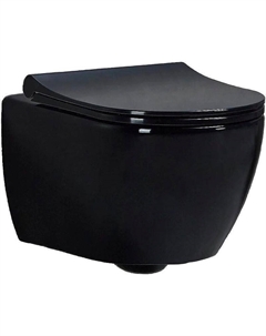 Унитаз Bogen 88303206 подвесной Черный глянец с сиденьем Микролифт Bewash