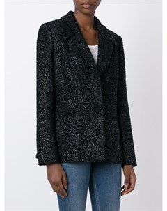 Celine pre owned пиджак с блестящей отделкой 42 черный Céline pre-owned