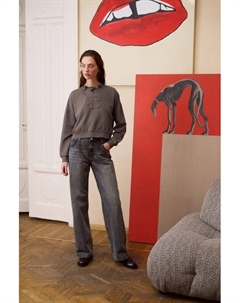 Свитшот хлопковый с логотипом Belucci