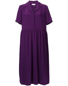 Carven платье рубашка с v образным вырезом 42 фиолетовый Carven