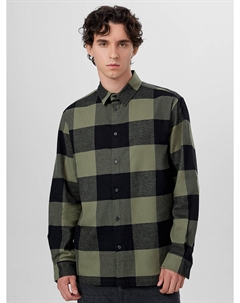 Рубашка мужская зеленая в крупную клетку Mark formelle