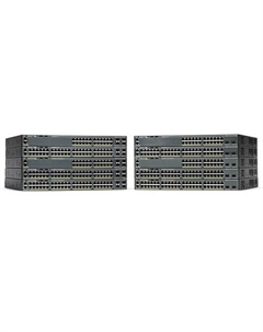 Коммутатор WS-C2960X-24PD-L Catalyst 2960-X 24 GigE PoE 370W, 2 x 10G SFP+, LAN Base Cisco
