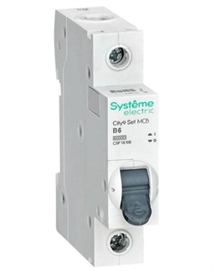 Автоматический выключатель C9F16110 City9 Set B 10А 1P 6kA 230В Systeme electric