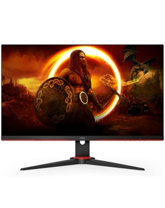 Монитор 27" Q27G2E 2560х1440, 1мс MPRT, 250cd/m2, 3000:1, 80M:1, H178°/V178°, 75 Гц, 2*HDMI, DP, HAS, Pivot, Tilt, Swivel, Black-Red Aoc