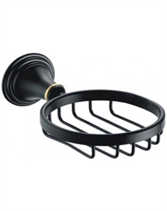 Мыльница Luksor FX-71609B Черный Золото Fixsen