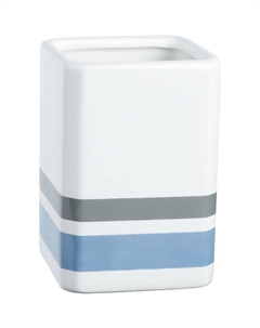 Стакан для зубных щеток Dony FX-232-3 Белый Синий Серый Fixsen