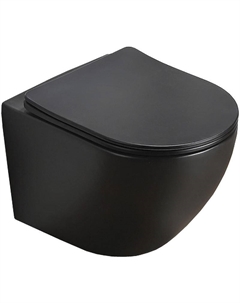 Унитаз Grado AZ-0046-MB SP подвесной Черный матовый с сиденьем Микролифт Azario
