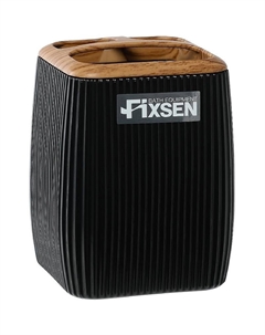 Стакан для зубных щеток Black Wood FX-401-3 Черный Fixsen