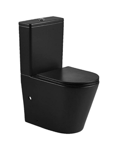 Унитаз компакт Vetro AZ-2149-MB Черный матовый с бачком и сиденьем Микролифт Azario