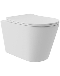 Унитаз Cone Plus CONT0220 подвесной Белый матовый с сиденьем Микролифт Aqueduto