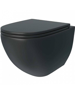 Унитаз Elena EA10PBM61-560 подвесной Черный с сиденьем Микролифт Maretti