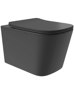 Унитаз Macio Plus MACT0240 подвесной Черный матовый с сиденьем Микролифт Aqueduto