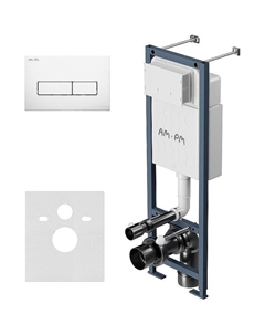 Инсталляция ErgoFit I012711.0301 для унитаза с Белой глянцевой клавишей смыва Am.pm.