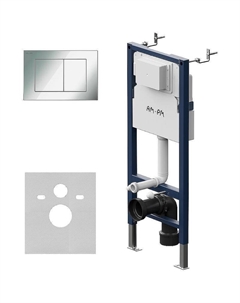 Инсталляция PrimeFit I012709.0251 для унитаза с клавишей смыва Хром глянцевый Am.pm.