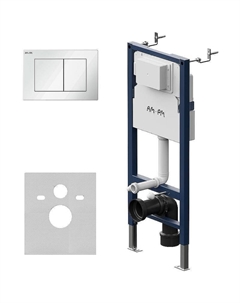 Инсталляция PrimeFit I012709.0201 для унитаза с Белой глянцевой клавишей смыва Am.pm.