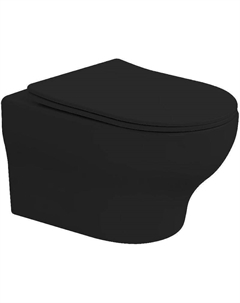 Унитаз Fiore 978-SET-B подвесной Черный матовый с сиденьем Микролифт Boheme