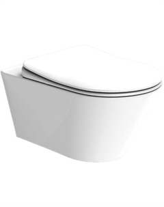 Унитаз Mane 970-SET-B подвесной Черный матовый с сиденьем Микролифт Boheme