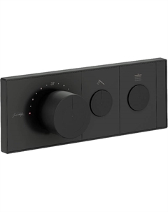 Смеситель для душа Grands Boulevards E26346-9-BL с термостатом Черный матовый Jacob delafon