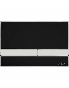 Клавиша смыва Select 740-1101 Черная глянцевая Vitra
