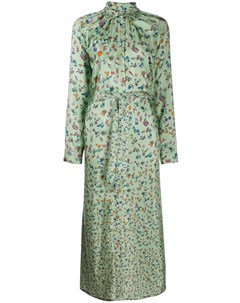 Anntian платье рубашка со сплошным принтом один размер зеленый Anntian