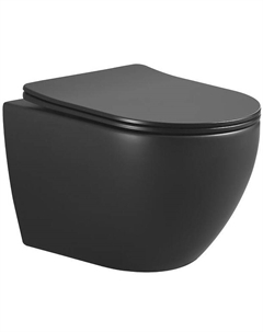 Унитаз Nero 961 подвесной Черный с сиденьем Микролифт Boheme