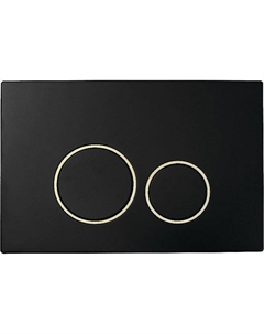 Клавиша смыва 663 Черная Золото Boheme