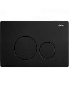 Клавиша смыва AC0121MB Черная матовая Abber