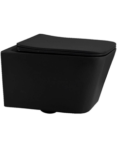 Унитаз Rechteck AC1201MB подвесной Черный матовый с сиденьем Микролифт Abber