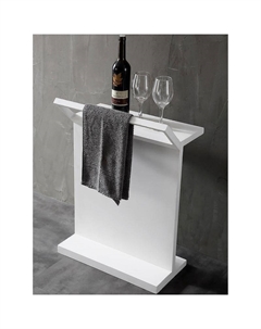 Столик Stein AS1637 с полотенцедержателем Белый Abber