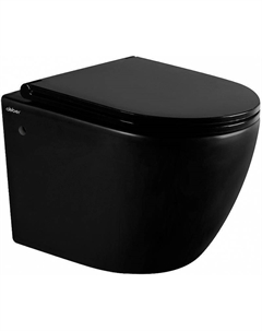 Унитаз Bequem AC1103MB подвесной Черный матовый с сиденьем Микролифт Abber