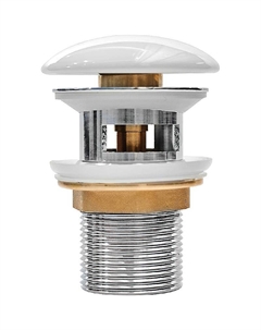 Донный клапан Optima Home OPHWS0Wi88 click-clack Белый глянцевый Iddis