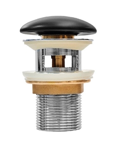 Донный клапан Optima Home OPHBM0Wi88 click-clack Черный матовый Iddis