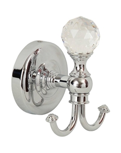 Двойной крючок Amerida 16582 Хром с кристаллом Swarovski Migliore