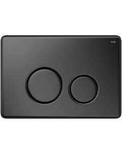 Клавиша смыва Unisteel UNS01MBi77 Черная матовая Iddis