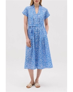 Платье хлопковое с коротким рукавом с принтом Ovs