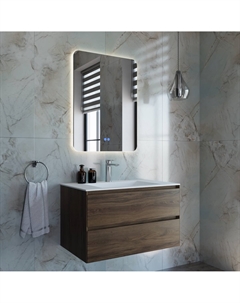 Тумба под раковину Luka 79 см VMC-2L800CO подвесная, C.Oak Vincea