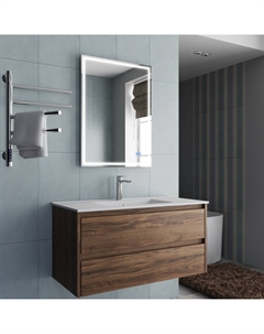 Тумба под раковину Gio 100 см VMC-2G100CO подвесная, C.Oak Vincea