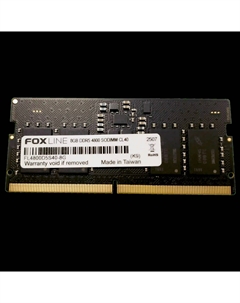 Оперативная память FOXLINE SODIMM DDR5 8GB 4800 MHz (FL4800D5S40-8G) Foxline