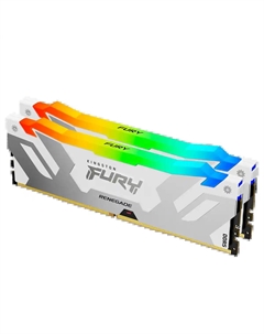 Оперативная память KINGSTON FURY Renegade RGB White DIMM DDR5 32GB (2x16Gb) 6400 MHz (KF564C32RWAK2-32) Kingston