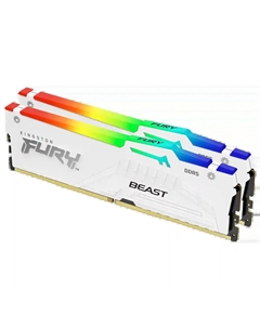 Оперативная память KINGSTON FURY Beast White RGB DIMM DDR5 32GB (2x16GB) 5200 MHz (KF552C40BWAK2-32) Kingston