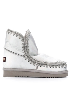 Угги Eskimo с эффектом металлик, серебряный Mou