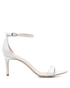 Босоножки Nudistia 75, белый Stuart weitzman