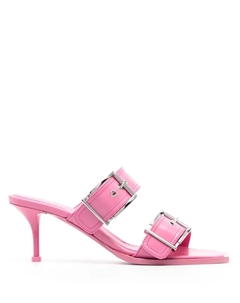 Босоножки с пряжками, розовый Alexander mcqueen
