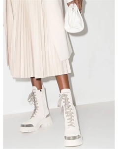 Ботинки в стиле милитари на шнуровке, нейтральный Brunello cucinelli