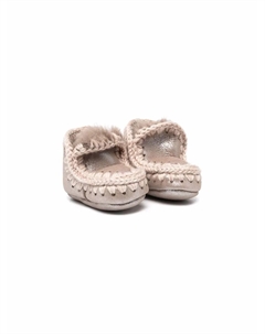 Угги Eskimo с эффектом металлик, серый Mou kids