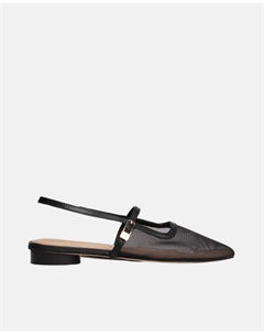 Балетки с логотипом, черный Tommy hilfiger